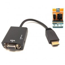 Conversor de HDMI A macho a VGA + audio 0.22 m