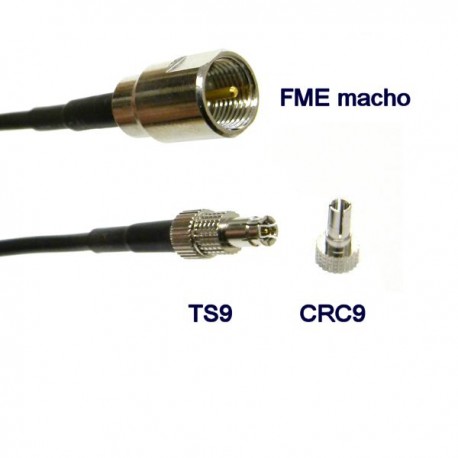 Pigtail CRC9 + TS9 - FME macho
