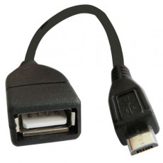 Cable OTG de USB A hembra a micro USB 15 cms
