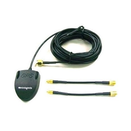 Antena Activa GPS ZAAPA conector MMCX, MCX y SMA
