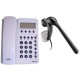 Teléfono Jetfon 20ID blanco + auricular manos libres Plantronics